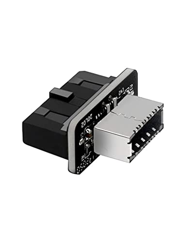 Graugear | Adattatore Usb 3.0 | Interno (19-Pin) Header | A Usb 3.1 Tipo-E (20-Pin) Key-A Socket | G-Ad-19Te-180