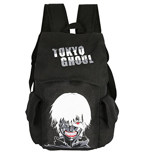 Innturt Zaino In Tela Classico Ken Kaneki Zaino Scuola, Nero, Large, Zaini Zaino