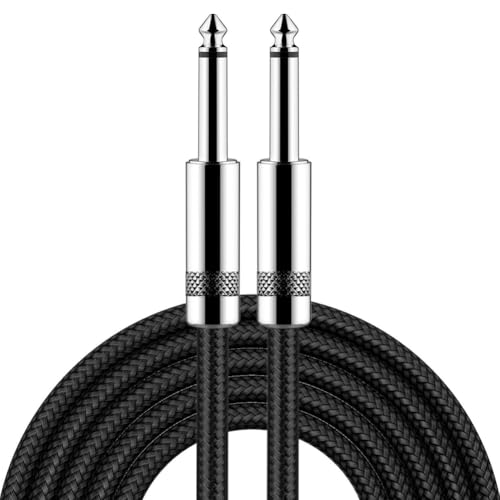 Roxvue Audio Per Microfono Dritto-Dritto Per Microfono Stereo Da 6,35 Mm Di Estensione Per Mixer Da 3 Metri