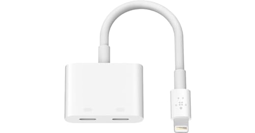 Belkin Adattatore Di Ricarica Audio Rockstar Lightning Adattatore Audio Lightning Per Iphone 11 11 Pro/Pro Max Xs Xs Max Xr X Se 8/8 Plus Ecc.