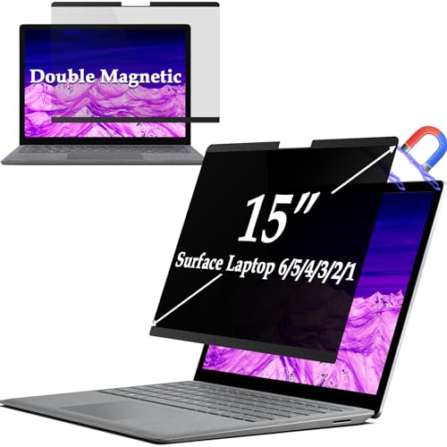 Iprokko Filtro Privacy Magnetico Per Microsoft Surface Laptop 5/4/3/2/1-15 Pollici, Rimovibile Luce Blu Privacy Screen Foile Pellicola Protettiva Per 