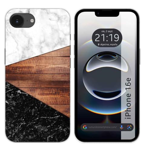 Tumundosmartphone Custodia In Silicone Per Iphone 16E (6.1) Design Marmo 11 Disegni