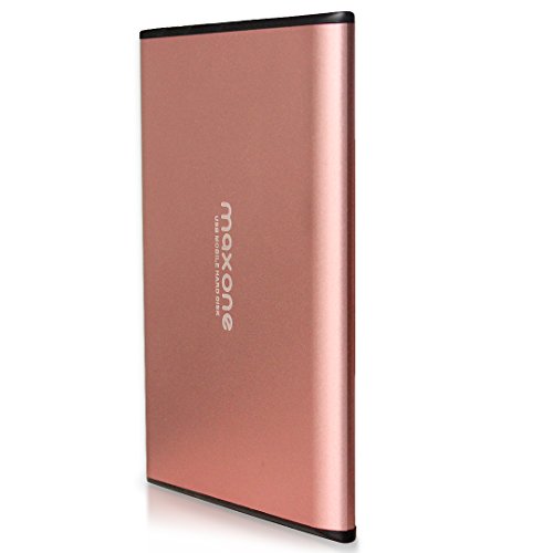 Maxone Hard Disk Esterno 2,5" Ultrasottile Portatile Da Usb3.0 Hdd Storage Per Pc Desktop, Laptop, Macbook, Chromebook Wii U,Tv(250Gb,Rosa)