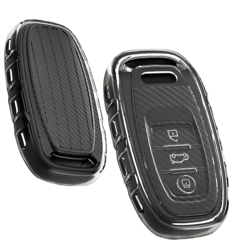 Gleamydot Cover Chiavi Telecomando Auto Compatibile Con Guscio Chiave Smart Audi Q5 A3 A4 Rs6 A6 C7 B8 A8 Accessori