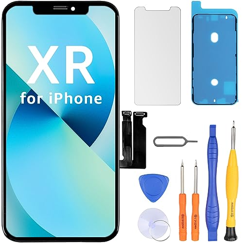 Ll Trader Schermo Per Iphone Xr Lcd Sostituzione Schermo 6.1'' Touch Screen Digitizer Iphone Xr Telaio Assemblaggio Riparazione Strumento Con Modello