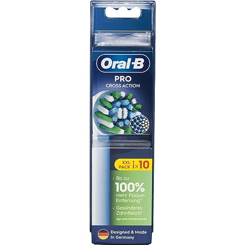 Oral-B Cross Action Testine Per Spazzolino Da Denti Elettrico 10 Pz. Bianco