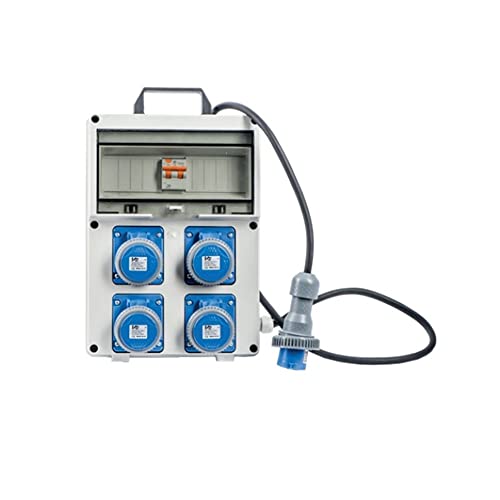 Quadro Elettrico Portatile Termoplstico 4 Prese 220V 16A Marca Vb Serie Pl 220-4