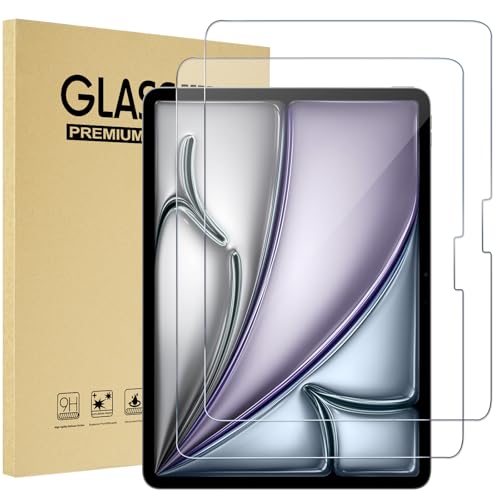 Procase Pellicola Ipad Air 13 Pollici M3/M2 2025/2024, Vetro Temperato Per Ipad Air 13" (Modello:A3268 A3269 A2898 A2899 A2900), Anti Graffio,Durezza