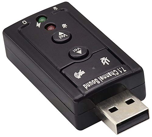 Zdycgtime Usb 2.0 Virtual7.1 Channel Adattatore Audio Stereo Scheda Audio Esterna,Con Porte Audio E Microfono Da 3,5 Mm, Amplificatore Interno E Contr