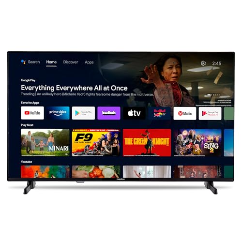 Medion P14031 (Md 29242) Tv Full Hd Da 100,3 Cm (40 Pollici) (Android Tv, Smart Tv, Hdr, Netflix, Prime Video, Pvr, Bluetooth)