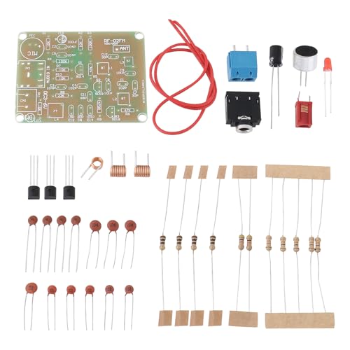 Emagtech 1Set Kit Trasmettitore Fm Fai Da Te 88-108 Mhz Microfono Wireless A Bassa Potenza Con Portata Di Trasmissione 5-50 M Modulo Trasmettitore Fm
