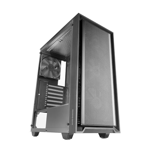 Mars Gaming Mc-Pmax Caja Atx 4X Ventiladores Fdb Frontal Mesh Cristal Templado Doble Cámara Negro