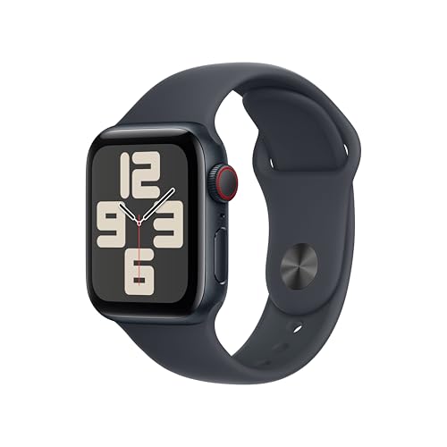 Apple Watch Se (2ª Gen.) Gps + Cellular 40 Mm Smartwatch Con Cassa In Alluminio Mezzanotte E Cinturino Sport Mezzanotte - M/L. Tracker Per Il Fitness 