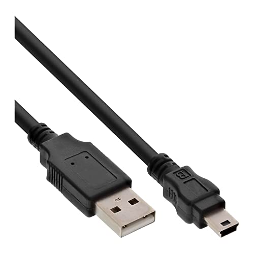 Inline 20079 Cavo Mini Usb 2.0, Type-A Maschio A Type Mini-B Maschio, 5Pol, 5 M, Nero