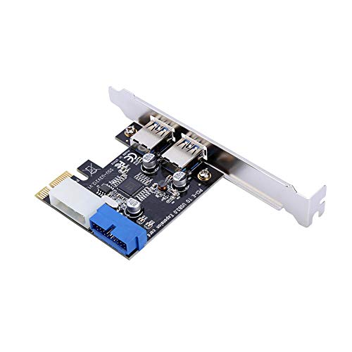Scheda Pcie Usb 3.0, Pci-E X1/X4/X8/X16 Adattatore Per Scheda Di Espansione Componente Interno Del Computer Con Interfaccia Anteriore A 19 Pin Per Win