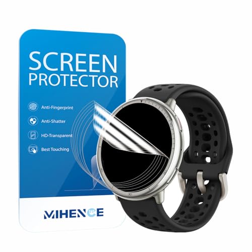 Mihence Pellicola Protettiva Compatibile Con Amazfit Active 2 Smartwatch, Pellicola Protettiva In Tpu Hd [6 Pezzi]