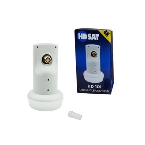 Hdsat Hd101 Lnb Singolo Testa Parabola Universale Full Hd 4K Guadagno 65Db