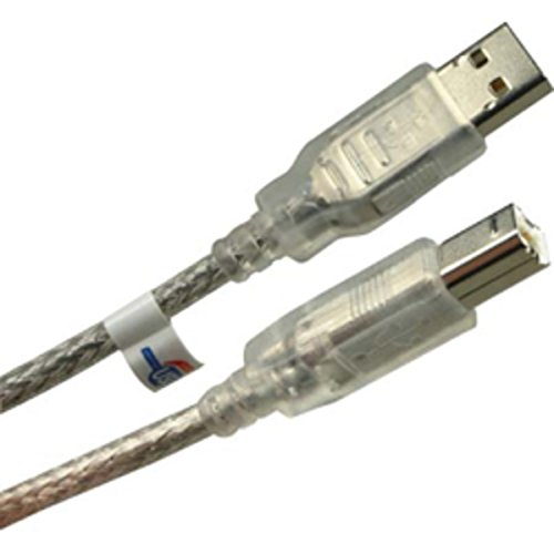 Digital Data E'Quip Usb2.0 Cavo Usb Cavo Di Collegamento Presa A- Presa B 5.0 M, Colore: Argento