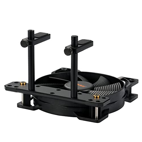 Dolder Supporto Per Schede Grafiche In Alluminio, Supporto Gpu, Supporto Per Scheda Video Sag Regolabile In Altezza, Installato Sulla Ventola (Nero)