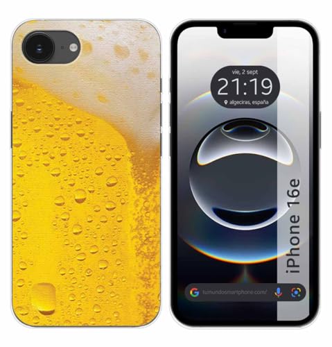 Tumundosmartphone Cover In Silicone Per Iphone 16E (6.1) Design Birra Disegni
