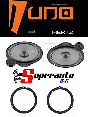 Hertz Linea Uno K165 K 165 Kit Altoparlanti Due Vie Casse Auto 165 Mm + Supporti Casse Compatibile Con Ford Fiesta Dal 2008 Anteriore 165 Cm