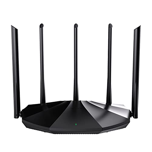 Tenda Rx2 Pro Ax1500 Router Wi-Fi 6, Router Gigabit Dual Band 2.4Ghz/5Ghz, 4 Porte Gigabit, 5X6Dbi Antenne, Router Gaming, Parental Control,Ofdma+Mu-M