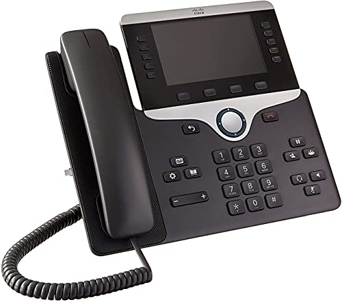 Cisco 8851 Wired Handset Black Ip Phone - Ip Phones (800 X 480 Pixels, 12.7 Cm (5"), G.711A,G.722,G.729A,Ilbc, 3.0+Edr, Sip, Spd, Udp, Garp, Dns, Tftp
