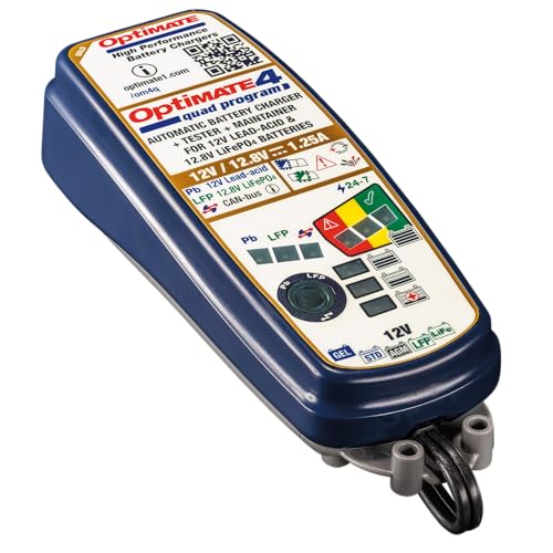 Caricabatterie Optimate 4 Quad Program Per Batterie Da 12V/ 12.8V 1.25A