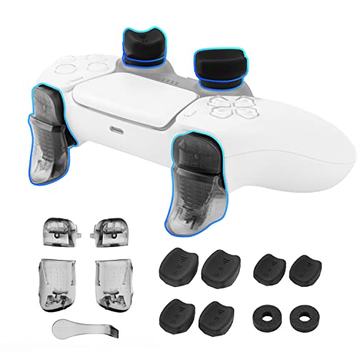 Nitho Fps Precision Kit Per Controller Playstation 5, Include Anelli Di Precisione, 3 Misure Di Copri Levette Analogiche, Estensioni Ergonomiche Per G