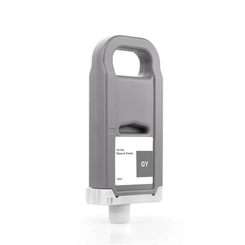 Prima4 - Pfi-706Gy 6690B001 700Ml Grigio Cartuccia Inchiostro Compatibile Con Plotter Canon Imageprograf Ipf8300, Ipf8400, Ipf9400