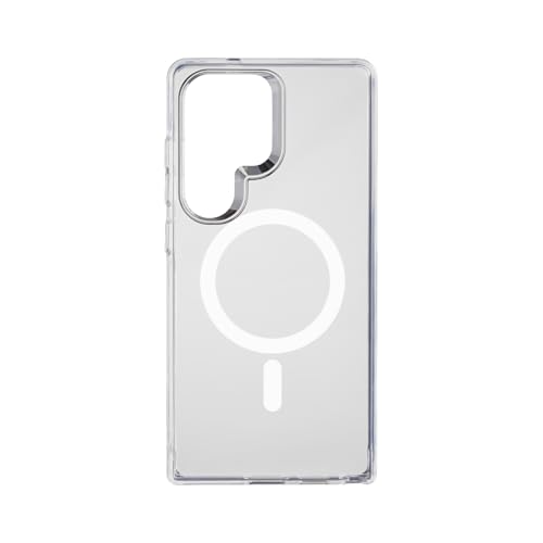 Cellularline - Gloss Mag - Compatibile Con Galaxy S25 Ultra - Custodia Magnetica - Compatibile Con Ricarica Magsafe Wireless - Trasparente
