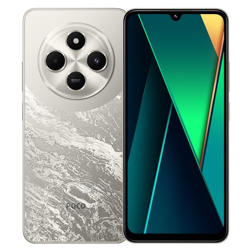 Xiaomi Poco C75 Smartphone 6Gb+128Gb Senza Contratto Mobile 6.88" Schermo Mediatek Helio G81 Octa-Core 50Mp Ai Tripla Fotocamera 5160Mah Batteria Nfc