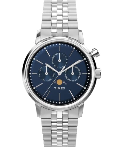 Timex Reloj Multiesfera Para Hombres De Cuarzo Con Correa En Acero Inoxidable Tw2W51300