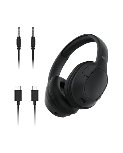 Belkin Soundform Surround Cuffie Wireless Bluetooth Over-Ear Con Enc Cancellazione Rumore, 60 Ore Di Batteria, Cuscinetti Morbidi Per Iphone, Galaxy,