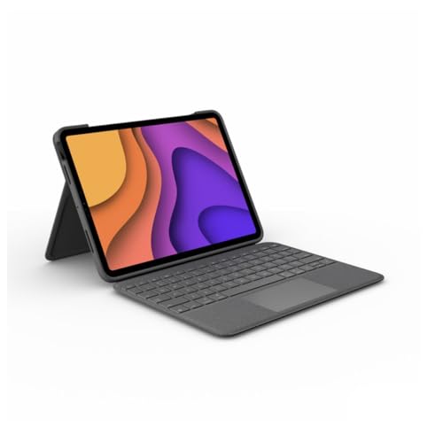 Logitech Folio Touch Custodia Ipad Con Tastiera, Per Ipad Air 4A Gen, 5A Gen, 2020, 2022, Layout Spagnolo Qwerty - Grigio