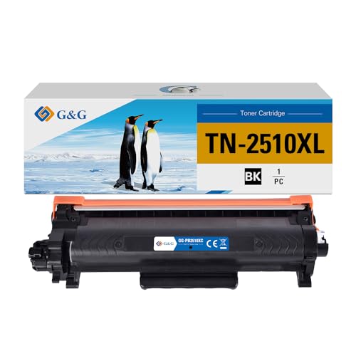 G&G Tn2510 Xl Toner Compatibile Con Brother Tn2510Xl Tn2510 Per Brother Hl-L2400Dwe Mfc-L2860Dwe Dcp-L2620Dw Hl-L2400Dw Hl-L2445Dw Dcp-L2660Dw Con Chi