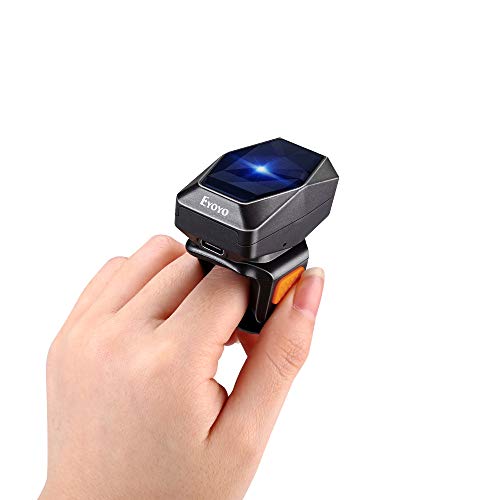 Eyoyo Scanner Bluetooth 1D Lettore Di Codici A Barre Anello Lettura Codici Per Windows, Mac Os, Android, Smartphone, Pc