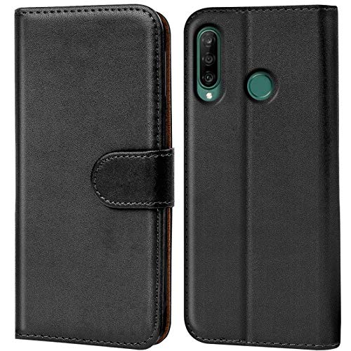 Verco Custodia Per Huawei Y6P, Case Per Huawei Y6P Cover Pu Pelle Portafoglio Protettiva, Nero