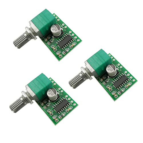 Aihasd 3 Pezzi Pam8403 Mini Scheda Amplificatore Audio Dc 5 V 3W+3W Digitale Amplificatore Audio Modulo Amplificatore Di Potenza Con Potenziometro Ali