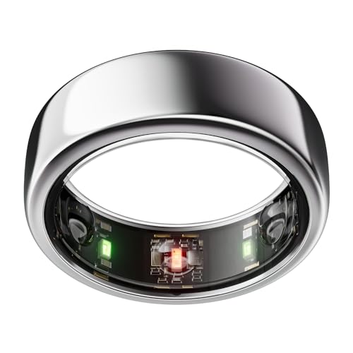 Oura Ring Gen3 Horizon - Misura 9, Silver | Monitora Sonno, Frequenza Cardiaca E Fitness - Batteria Fino A 7 Giorni - Compatibile Con Ios/Android - Pr