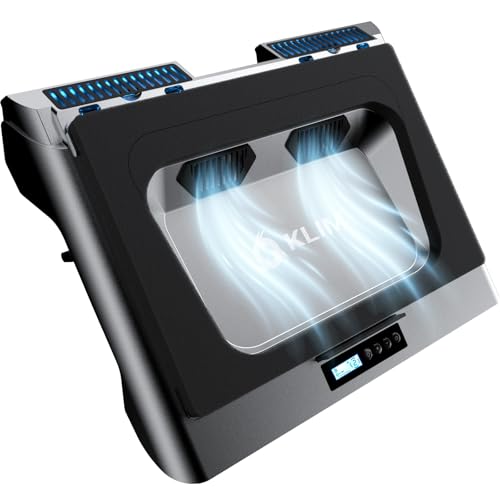 Klim Everest Base Raffreddamento Pc Portatile | Nuova 2024 | Supporto Pc Portatile Con Ventola Turbo (4300 Rpm) | Guarnizione In Foam Per Massime Pres