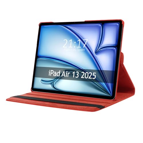 Custodia Girevole 360 Per Apple Ipad Air 2025 13 (M3) Colore Rosso
