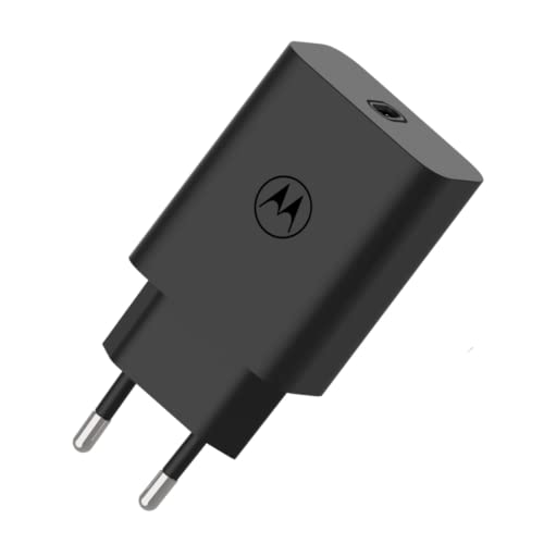 Motorola Chargers - Caricatore Da Parete/Alimentatore Usb-Pd Turbopower Da 30 W Con Cavo Da Usb-C A Usb-C Da 1 M.