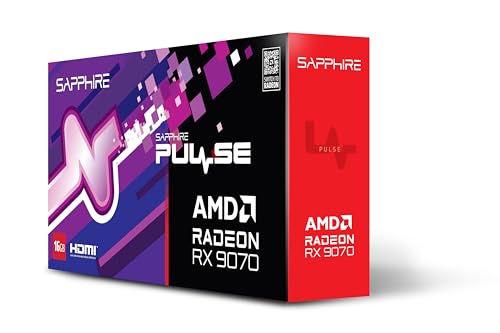 Sapphire Pulse Amd Radeon™ 9070 Rx Scheda Video Da Gioco, 16 Gb, Dual Hdmi, Dual Dp