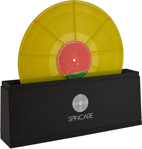 Spincare Sistema Di Pulizia Dischi Vinile – Macchina Pulisci Vinile Da 33-45 E 45 Giri Maxi Con Kit Pulizia Vinili Incluso – Panno In Microfibra E Liq
