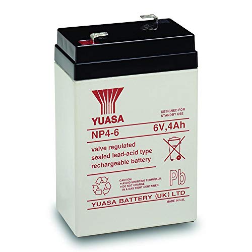 Np4-6 Yuasa 4Ah 6V Lead Acid Battery By Yuasa