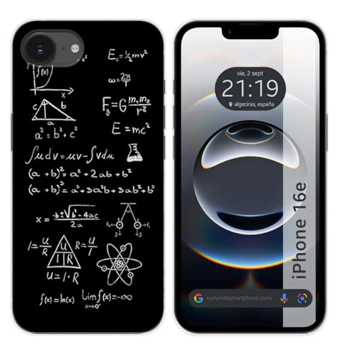 Tumundosmartphone Custodia In Silicone Per Iphone 16E (6.1) Design Formule Disegni