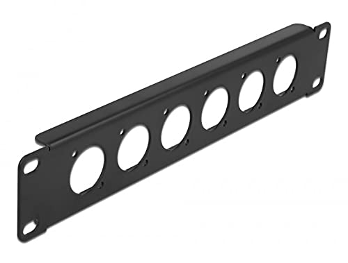 Delock Pannello Patch Di Tipo D Da 10 Pollici, 6 Porte, Nero