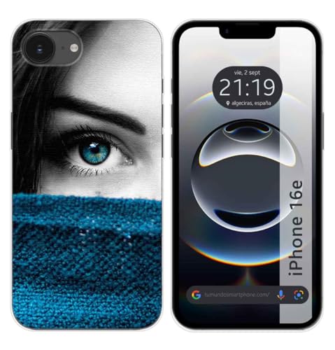 Tumundosmartphone Custodia In Silicone Per Iphone 16E (6.1) Motivo Occhi Disegni