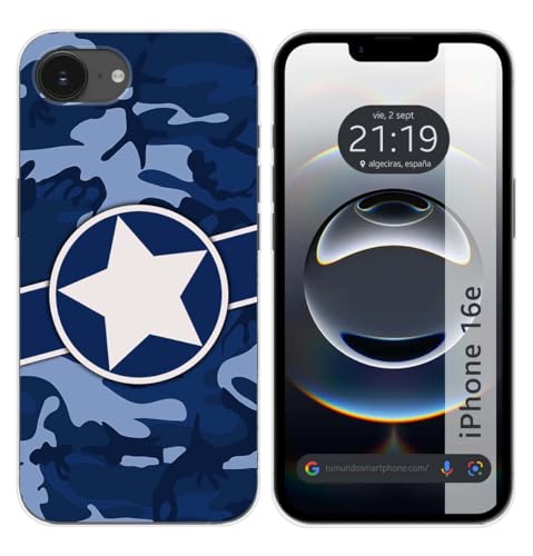 Tumundosmartphone Custodia In Silicone Per Iphone 16E (6.1) Motivo Mimetico 03 Disegni